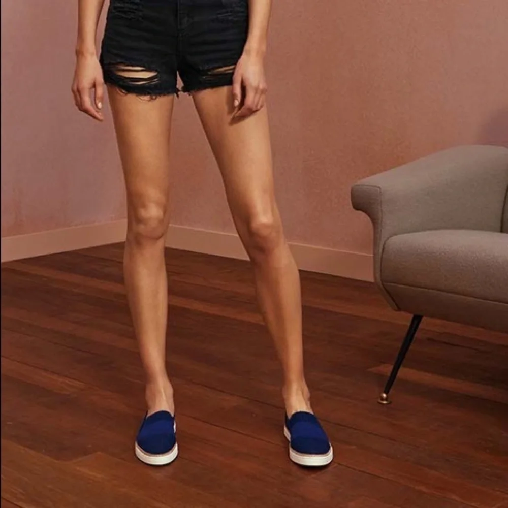 Ugg Sammy Slip On Woven Sneakers Navy‎ Blue Sz 7.5